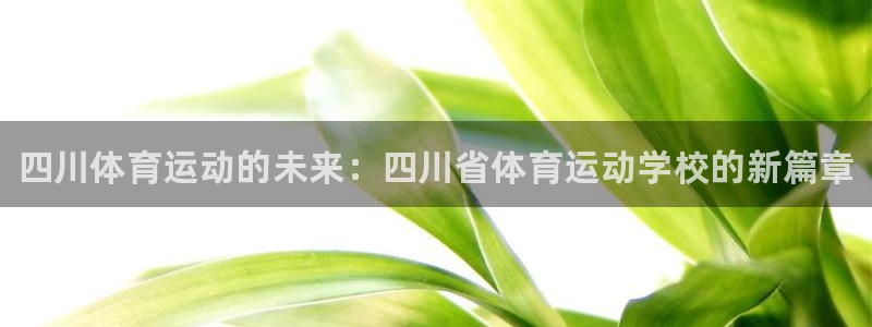 千亿国际官网下载招商电话是多少啊：四川体育运动的未来：四川省