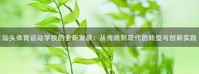 海南千亿国际官网下载：汕头体育运动学校的全新发展：从传统到现